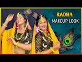 Radha Makeup Look for the First time 🌼 - Janmasthami special || Susmetas