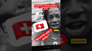 Switzerland 🇨🇭 powered up against Bosnia 🇧🇦. Manzambi is literally the MAN! #reaction #worldcup2026