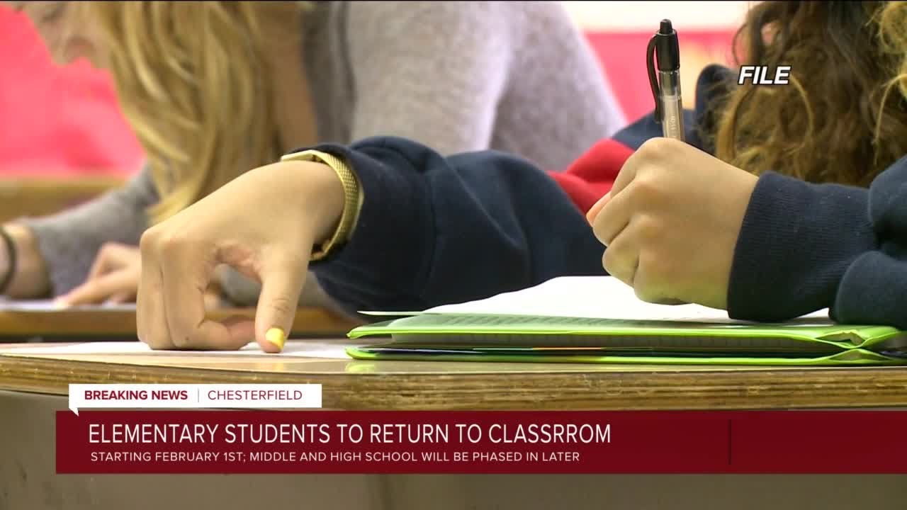 Some Chesterfield students to return to in-person classes - YouTube