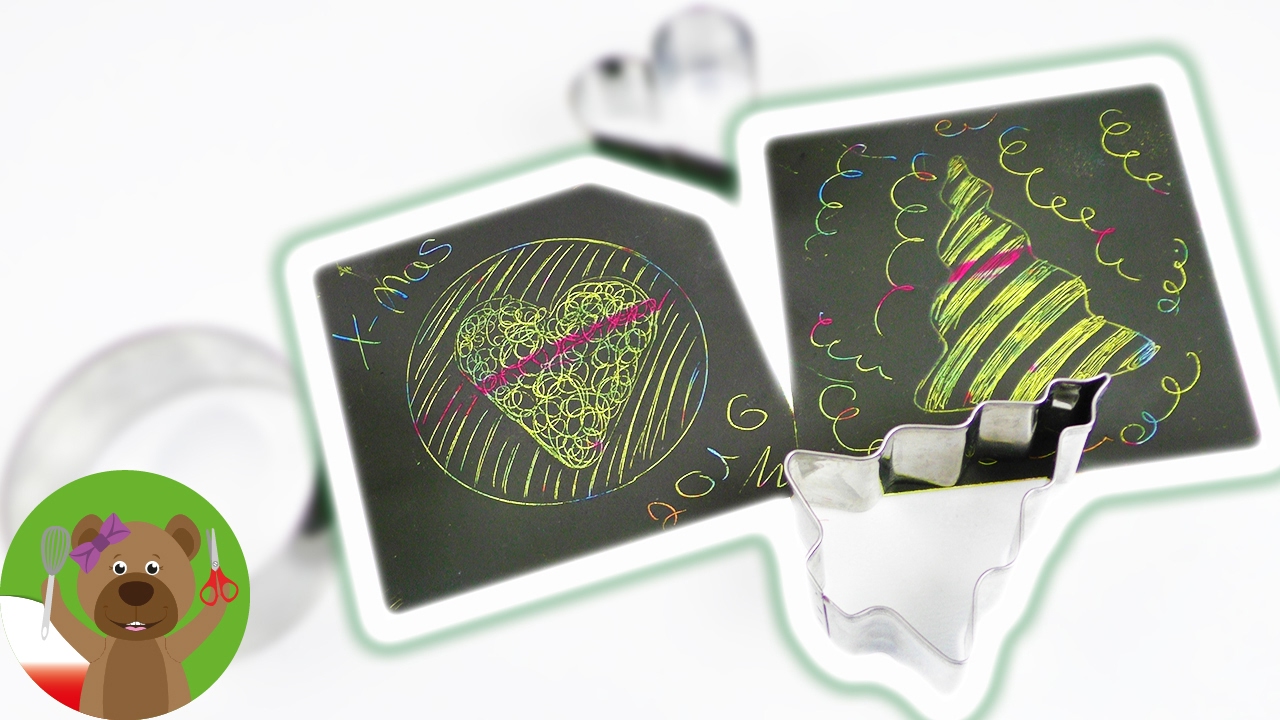 Rysunki Zdrapki Obrazki Z Foremkami Do Pieczenia Gwiazdki I Serduszka