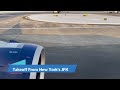 Takeoff from JFK on the A321neo (Engine view)