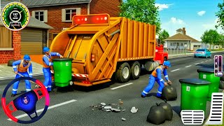 Garbage Trash Truck - Realistic 3D City Road Garbage Dumper Truck Driver; 3D Android Gameplay screenshot 4