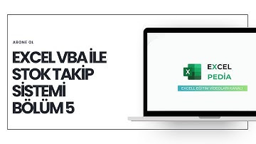 Excel VBA Stok Takip Sistemi - Bölüm 5