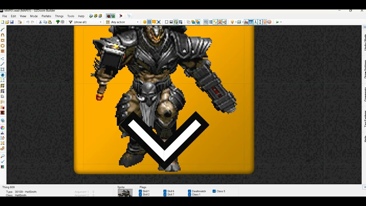 ZScript to gzDoom 1.8.2 DECORATE translation... THE HELLSMITH!!!!!