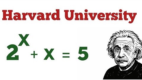 Harvard University Entrance Exam ? | can you solve ?