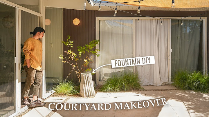 Courtyard Makeover｜A Zen Corner with DIY water fountain + Maple Tree rescue｜Mid-century Eichler Home