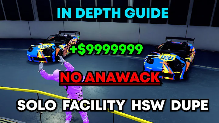 *IN DEPTH GUIDE* *NO ANAWACK*  *STILL WORKING* FULLY SOLO HSW Facility Car Dupe PS5 :) GTA 5