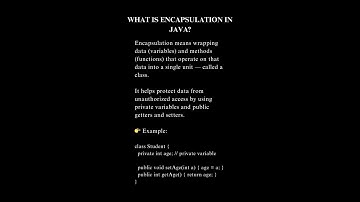 Java Interview Question #12: What is Encapsulation in Java? | Logic Ladder