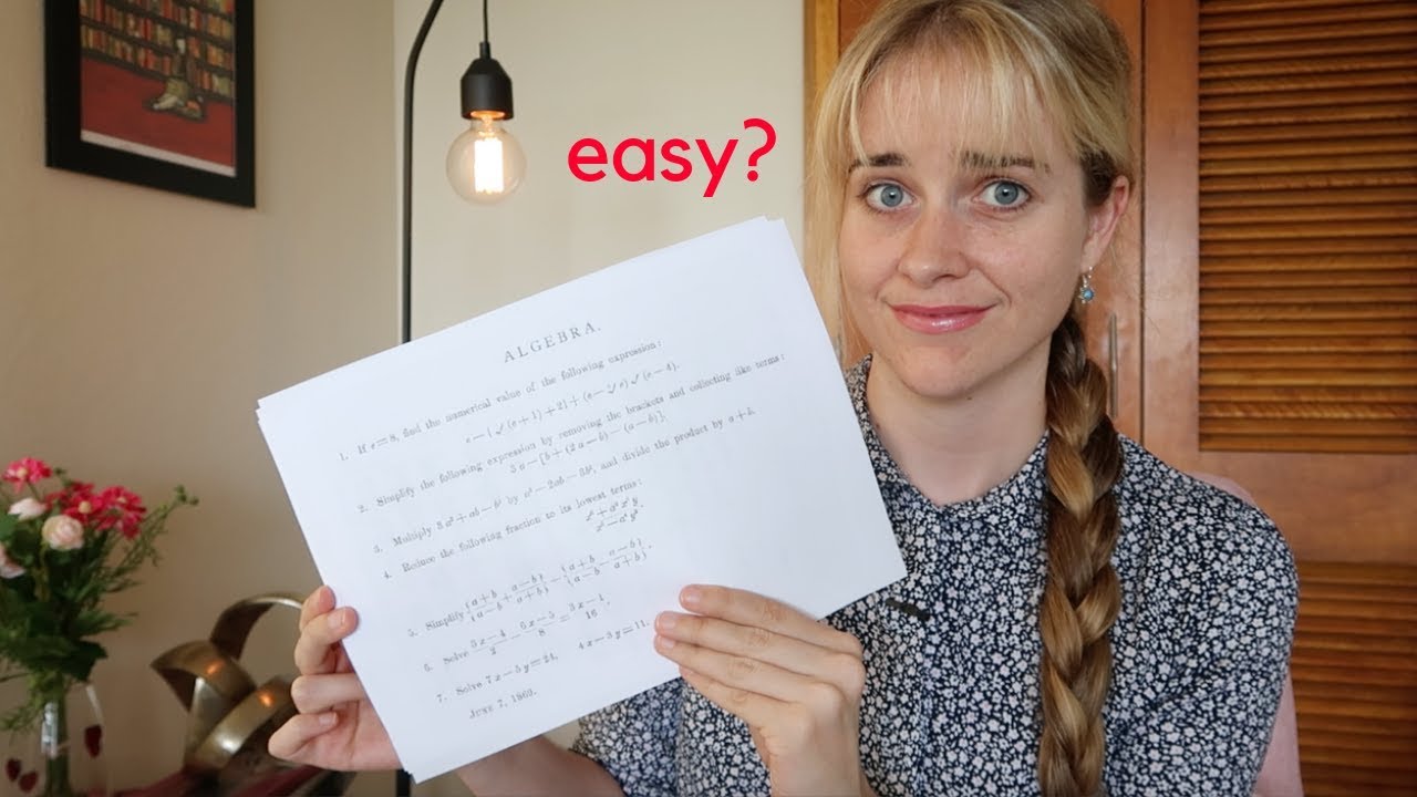 This is what an 1869 MIT entrance exam looks like YouTube