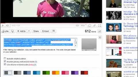 How To Embed YouTube Video Code in a Wordpress Blog