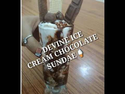 Divine Ice cream chocolate blast sundae