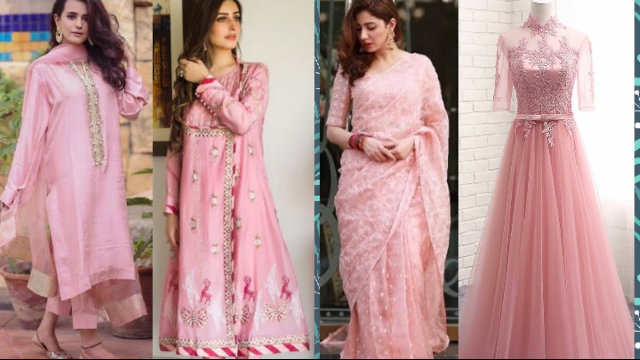 Pink colour dress designs Clearance