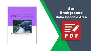 How to set a background color for specific area in a pdf file in PDF-XChange Editor