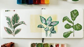 Fun things to paint with gouache 🌿 Paint Plants with Me