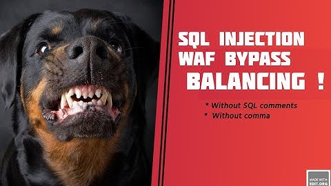 Sql injection Waf bypass