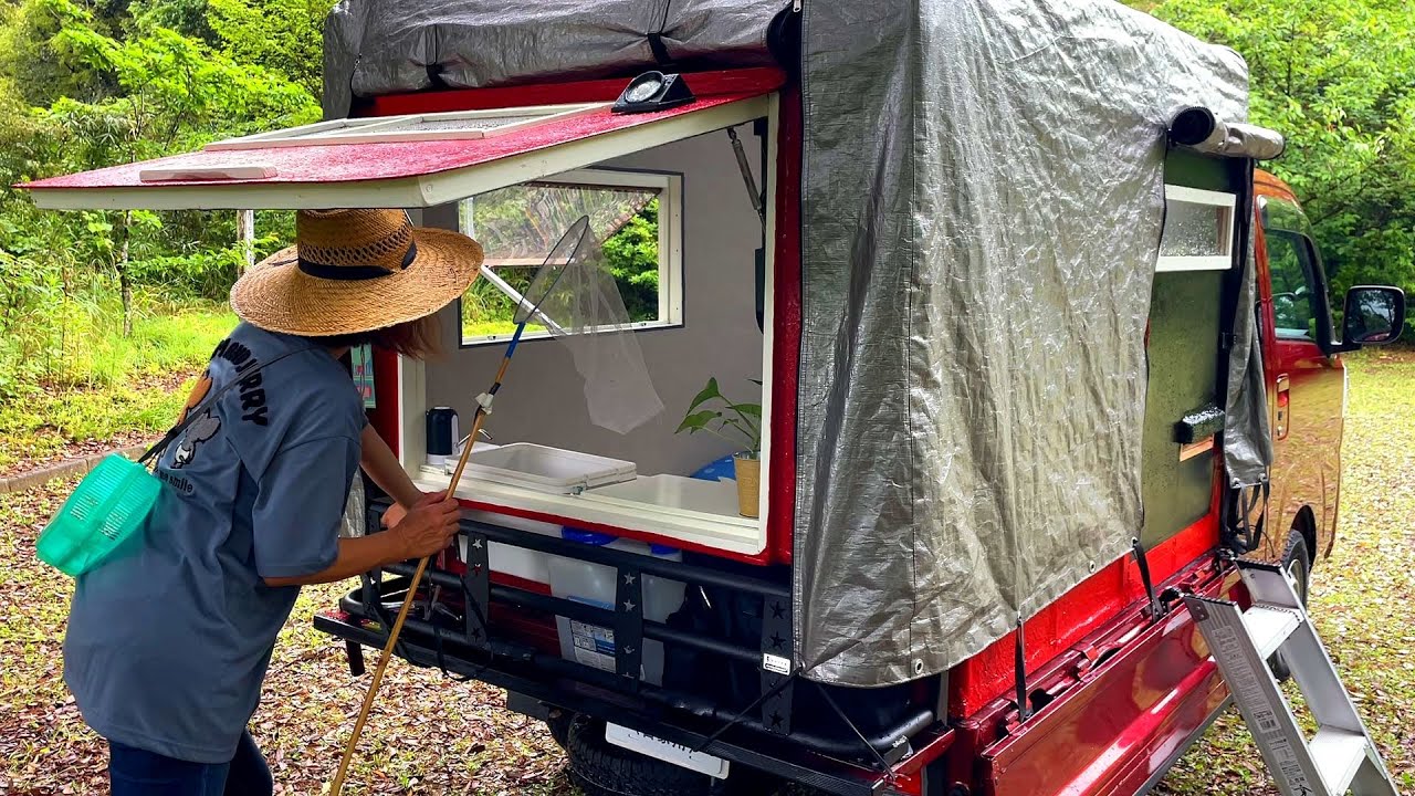 Постройте дом весом менее 50 кг в кузове легкового грузовика!Оболочка готова.Кемпер своими руками