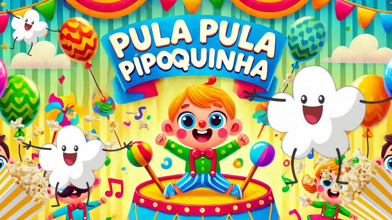 Pula pula pipoquinha, música divertida para as crianças 2025 Pipoquinha ...