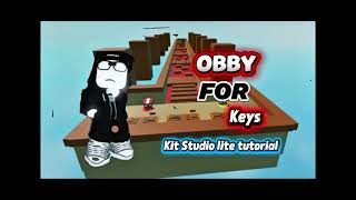 obby for keys kit | tutorial studio lite |  Roblox • #roblox  