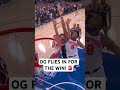 OG with unlimited hustle wins Game 4 for the Knicks!