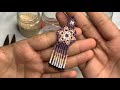 ARETES HUICHOL FLOR PEQUEÑA DE PEYOTE PASO A PASO