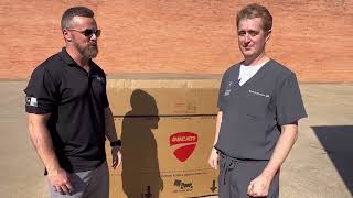 Unboxing ultra rare 2024 Ducati Panigale V4 SP2 30th Anniversary 916 @AMSDucatiDallas