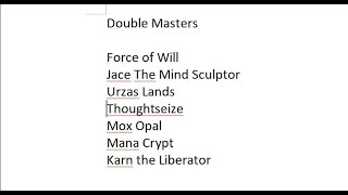 Possible Leak For Double Masters Feat Alpha Investments Mtgnexus