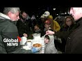 Buenos Aires&#39; Plaza de Mayo transforms into soup kitchen as Argentina grapples with rising poverty