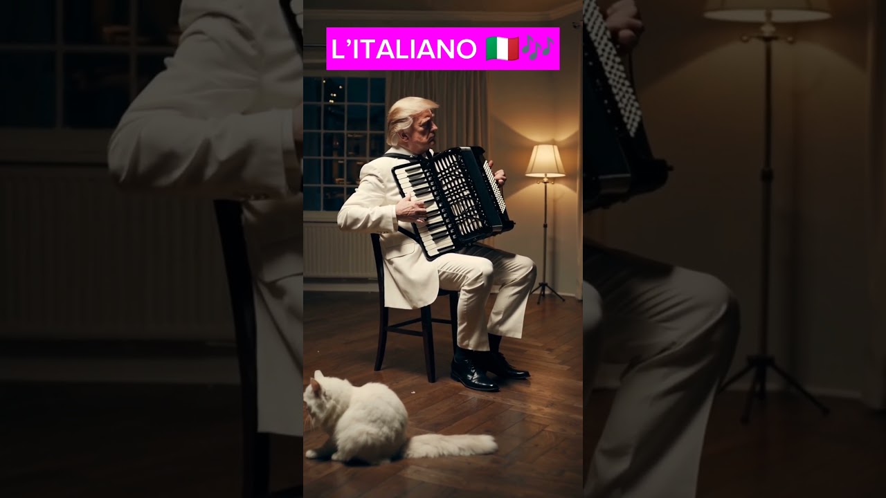 Trump plays L’Italiano 🎶😂 | Toto Cutugno Accordion Meme 🇮🇹