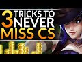 3 INSANE Tips to MASTER EVERY LANE - How Challengers Farm CS in the Laning Stage - LoL Pro Guide