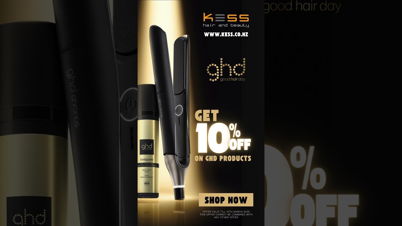 🔥 Get 10% OFF on GHD Styling Tools – Only at Kess Hair & Beauty Online Store 🌟