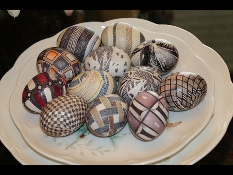 Видео: Как сделать крашеные пасхальные яйца с шелковым галстуком