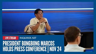 Live President Bongbong Marcos Holds Press Conference Nov 24