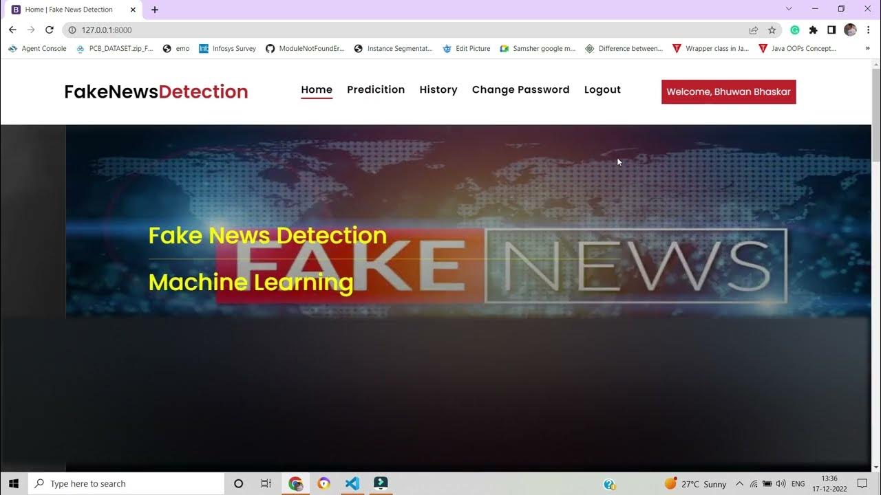 Fake News Detection Project using Python Django Machine Learning - YouTube
