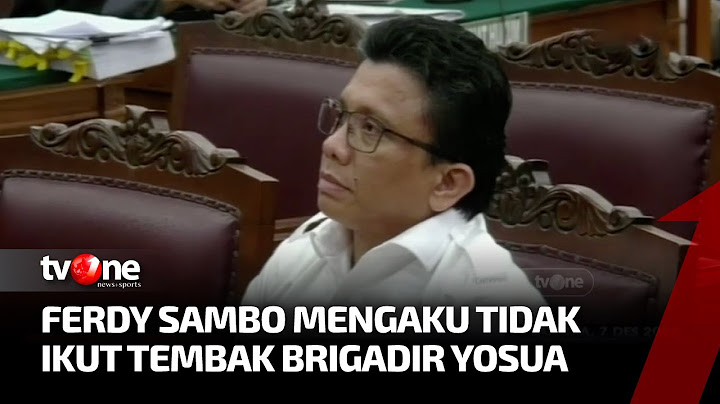 Sambo Mengklaim Tidak Ikut Tembak Yosua | Kabar Siang tvOne