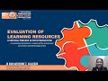 Evaluation of learning resources