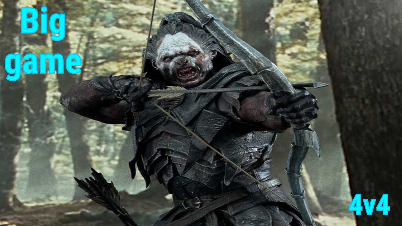 The Union of Isengard and Goblins"Obtainhumanity" 4v4 Action  | BFME II RotWK 2.02