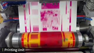 2-Color Vertical Stack Type Flexo Printing Machine With Die-Cutting Unit for Snack Wrapping Paper