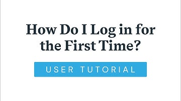 How Do I Log in for the First Time?