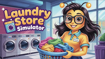 ☆ • We Are Open! - Laundry Store Simulator  ( No Commentary Relaxing Longplay In 4K ) - Part 1 • ☆