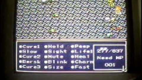 Final Fantasy II (SNES)- Rare item drops