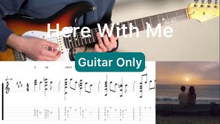 d4vd - Here With Me (Guitar Only)(guitar cover with tabs & chords)