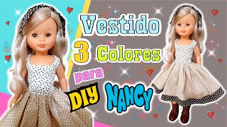 Como hacer vestido para muñecas Nancy 3 - Costura básica - YouTube