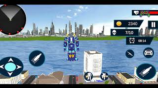 Flying Car Robot Game 2021 - 3D Robot Transforming Game - Android Gameplay screenshot 5