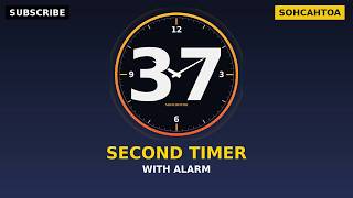37 seconds Alarm Timer — Ideal for Cooking & Baking