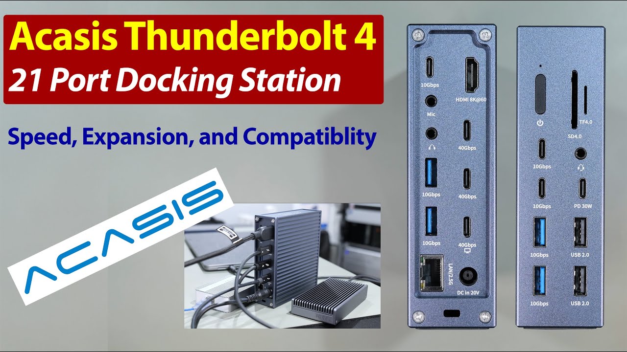 Док-станция Acasis Thunderbolt 4 — 21 порт для преобразования вашего рабочего пространства