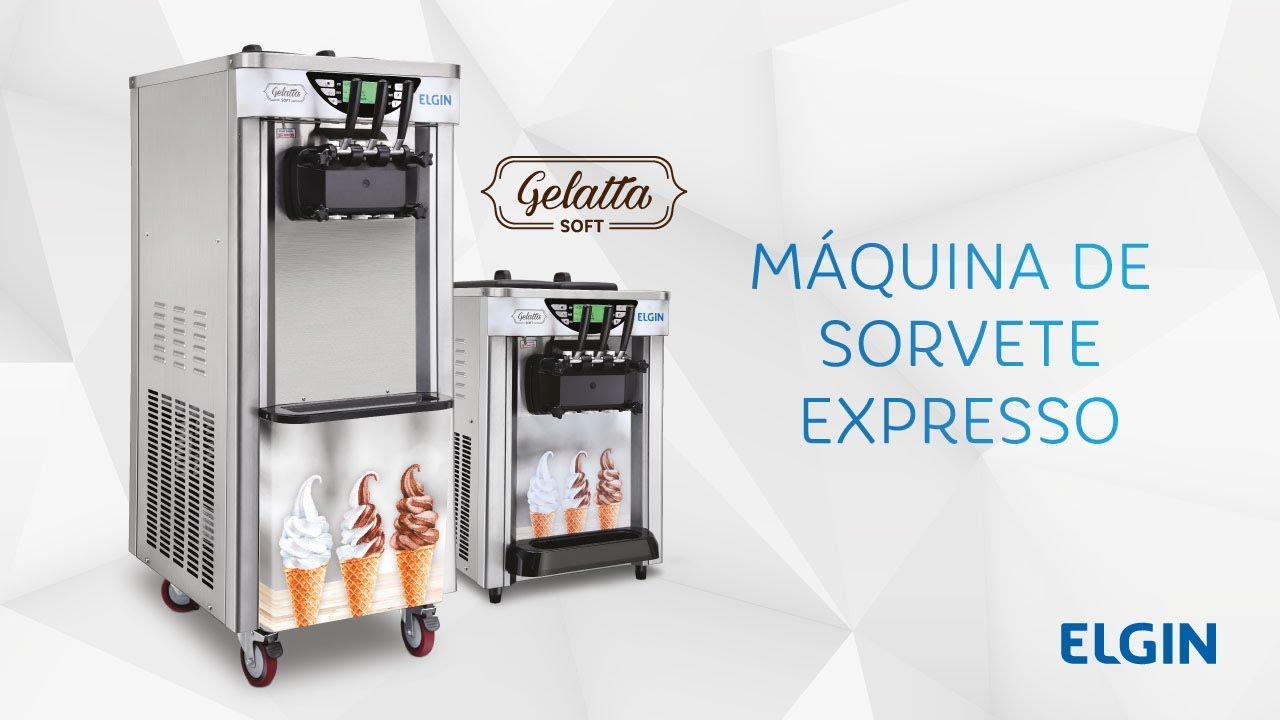 Máquina de Sorvete Expresso 3 Sabores Inox Conservação Noturna - Nagano