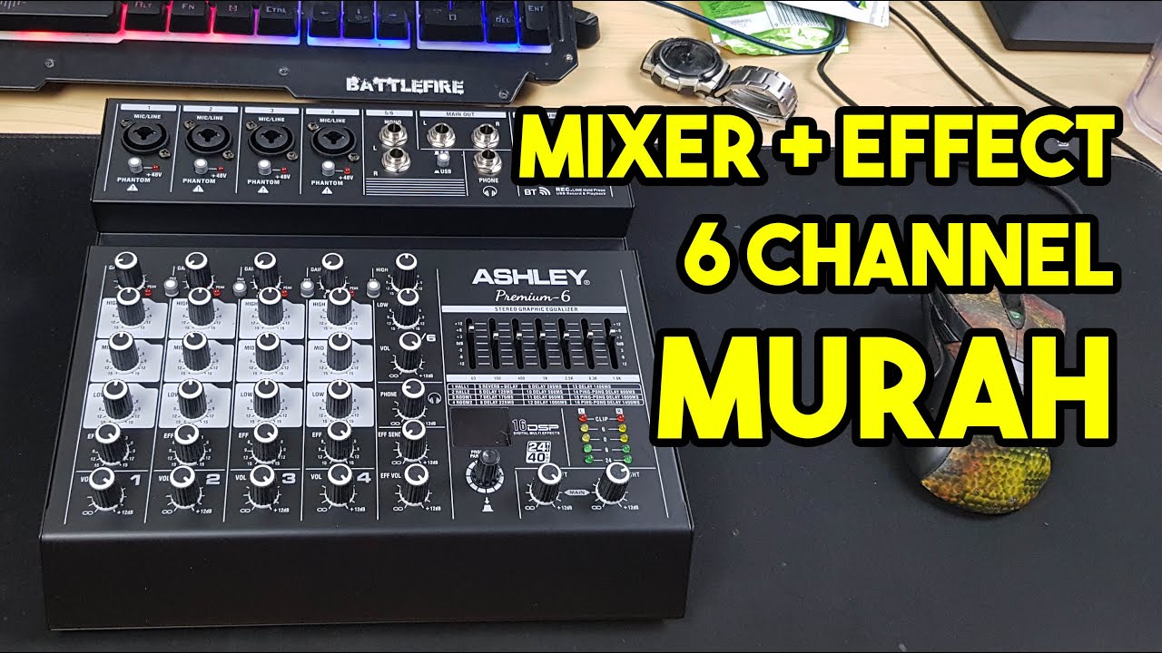 Harga mixer ashley 6 channel