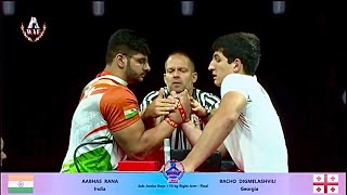 AABHAS RANA ALL MATCHES FROM 70+ RIGHT SUB JUNIOR MEN WAF 2023 AT KAZAKHSTAN