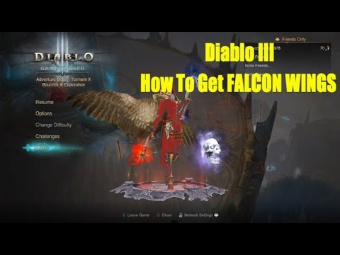 slange ingeniør komme Diablo 3 Hardcore How To Get Falcon Wings PS4/Xbox1 - YouTube