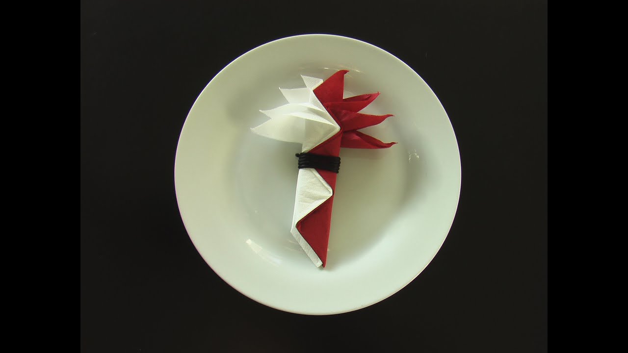 Fold A Napkin In The Shape Of A Paradise Bird